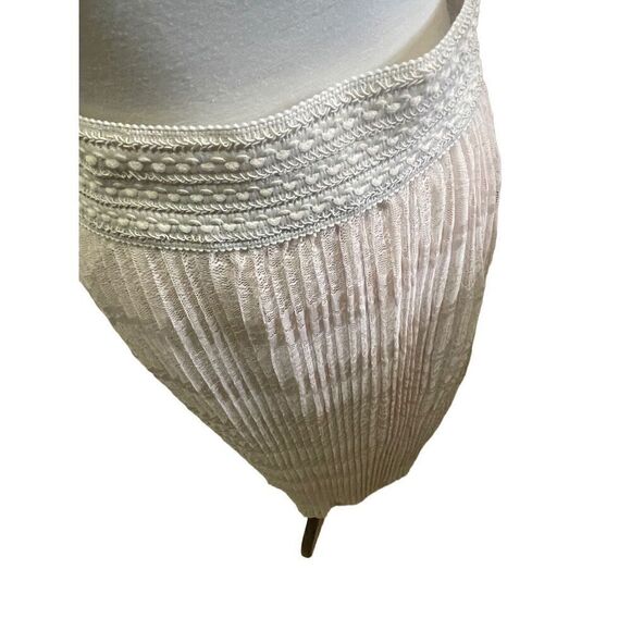 Channa Champagne Lace Fully Lined Pleated Midi/Maxi Skirt NWOT - Picture 7 of 16